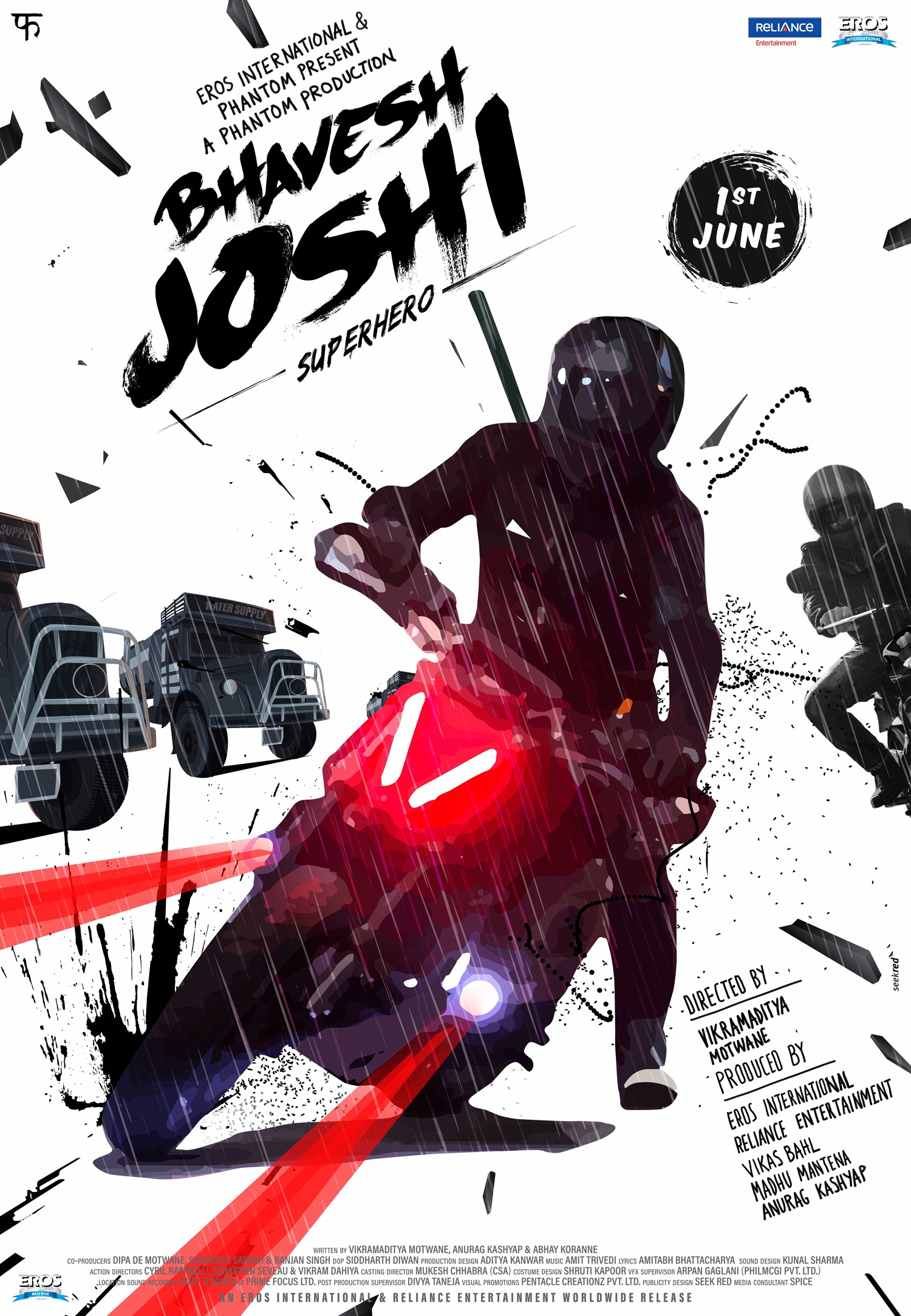 Bhavesh Joshi Superhero - Bike poster #SeekRed