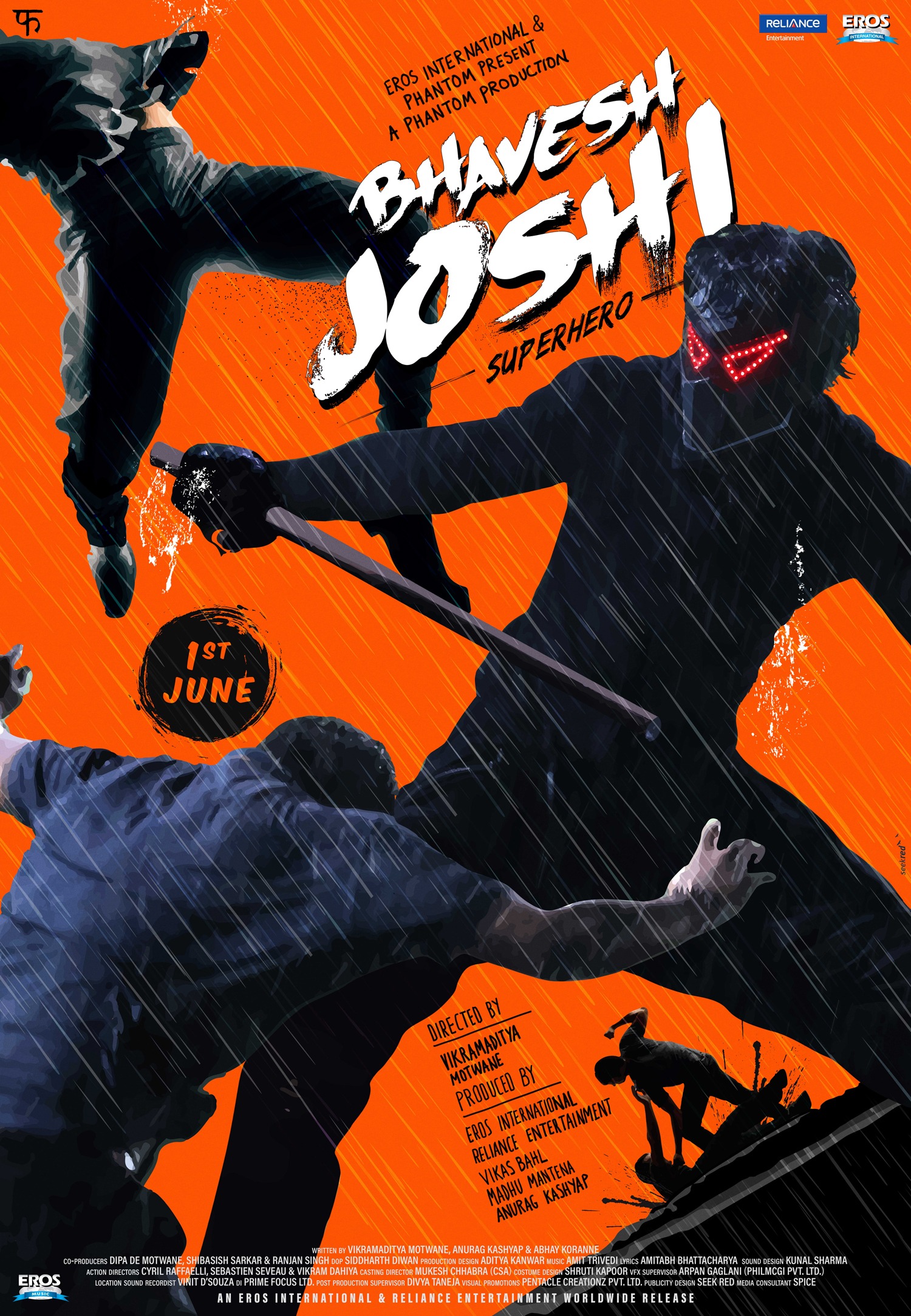 Bhavesh Joshi Superhero - Orange poster #SeekRed